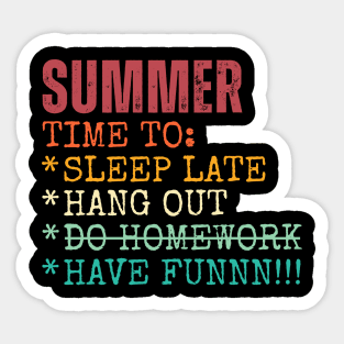 Summer to do list Sticker